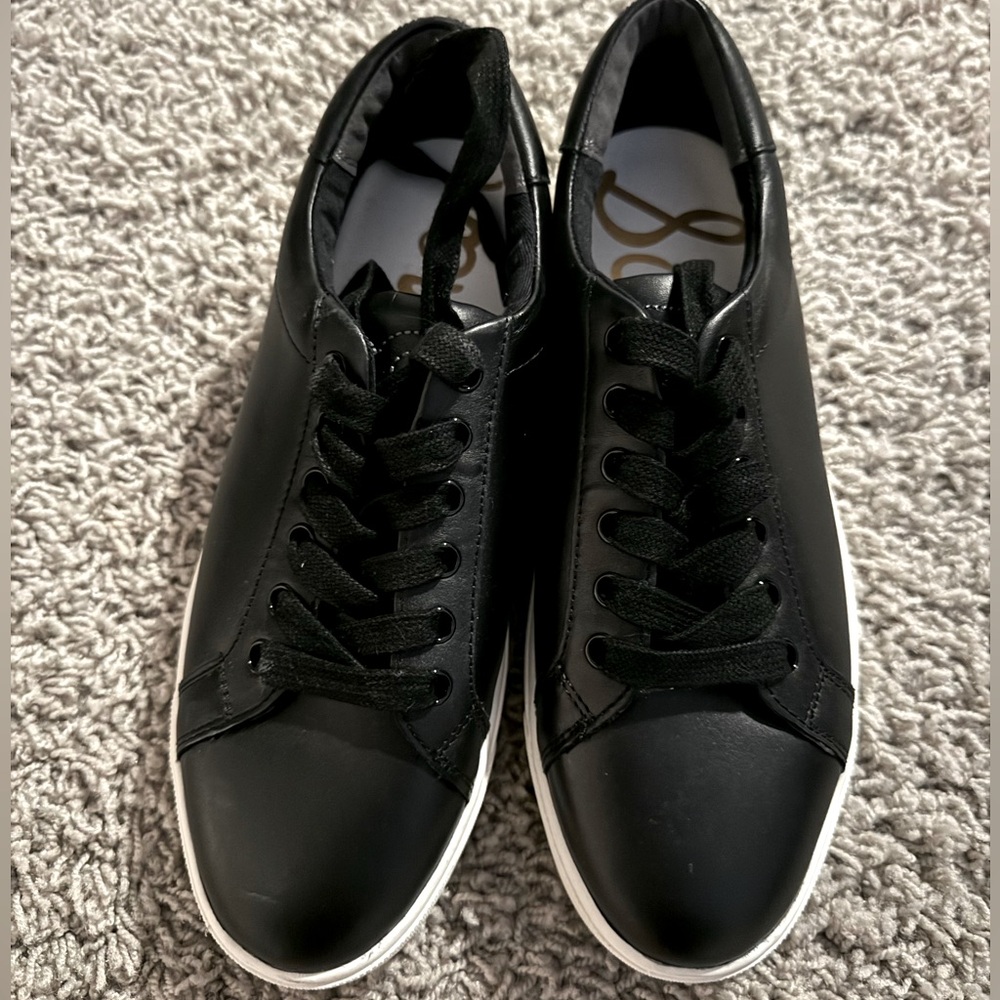Sam Edelman Women’s Ethyl, Black Lace Sneakers, Size 8M